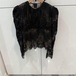 VY Elegant Black Lace‎ Women's Top